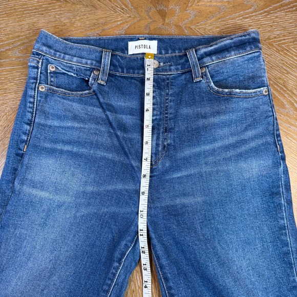 Pistola Lennon High Rise Crop Bootcut Jeans Size 26 Raw Hem - Picture 10 of 11